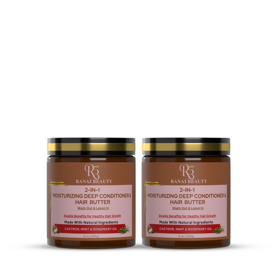 (2) 2-IN-1 Moisturizing Deep Conditioner & Hair Butter