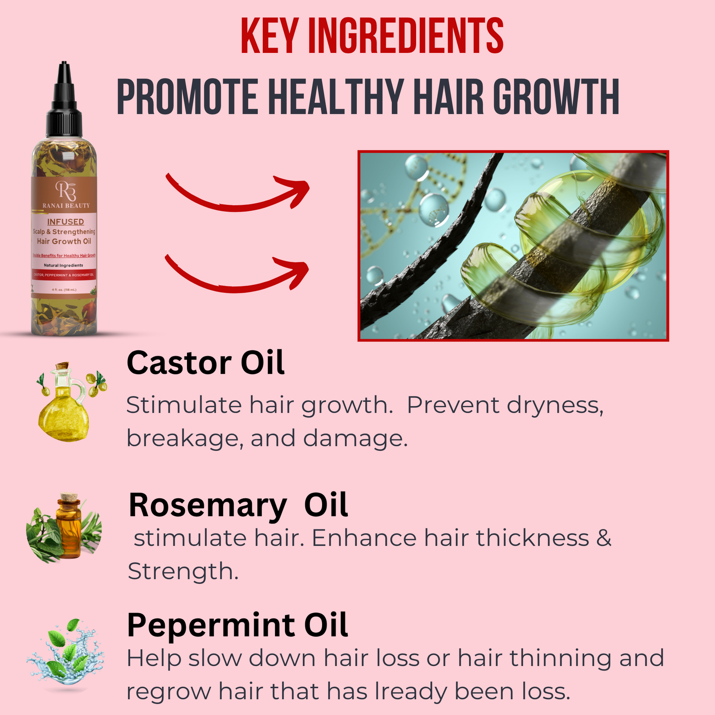 Twin Jumbo INFUSED Scalp & Strengthen Hair Growth Oil | 4 oz