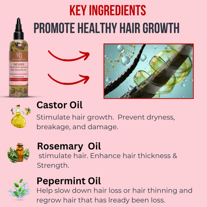 Twin Jumbo INFUSED Scalp & Strengthen Hair Growth Oil | 4 oz