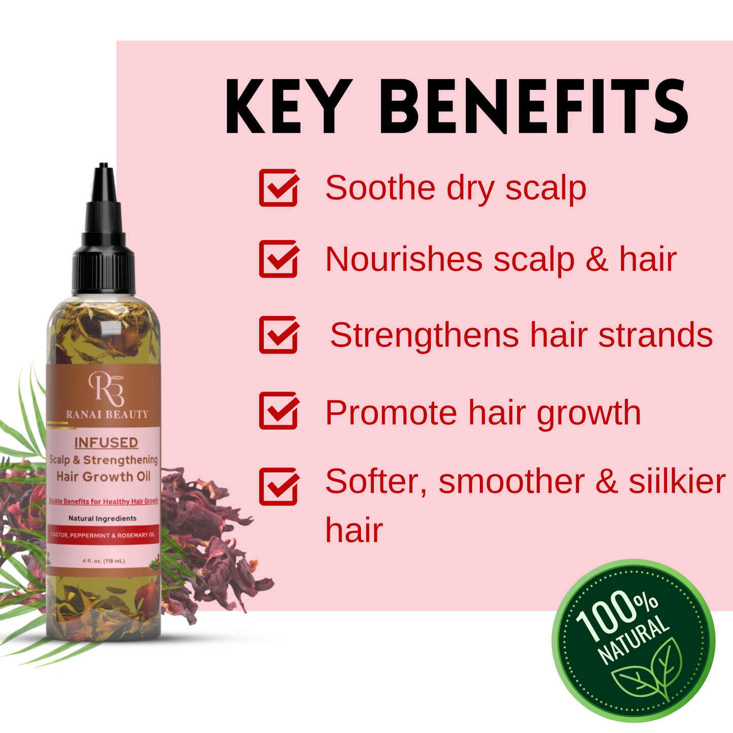 Twin Jumbo INFUSED Scalp & Strengthen Hair Growth Oil | 4 oz