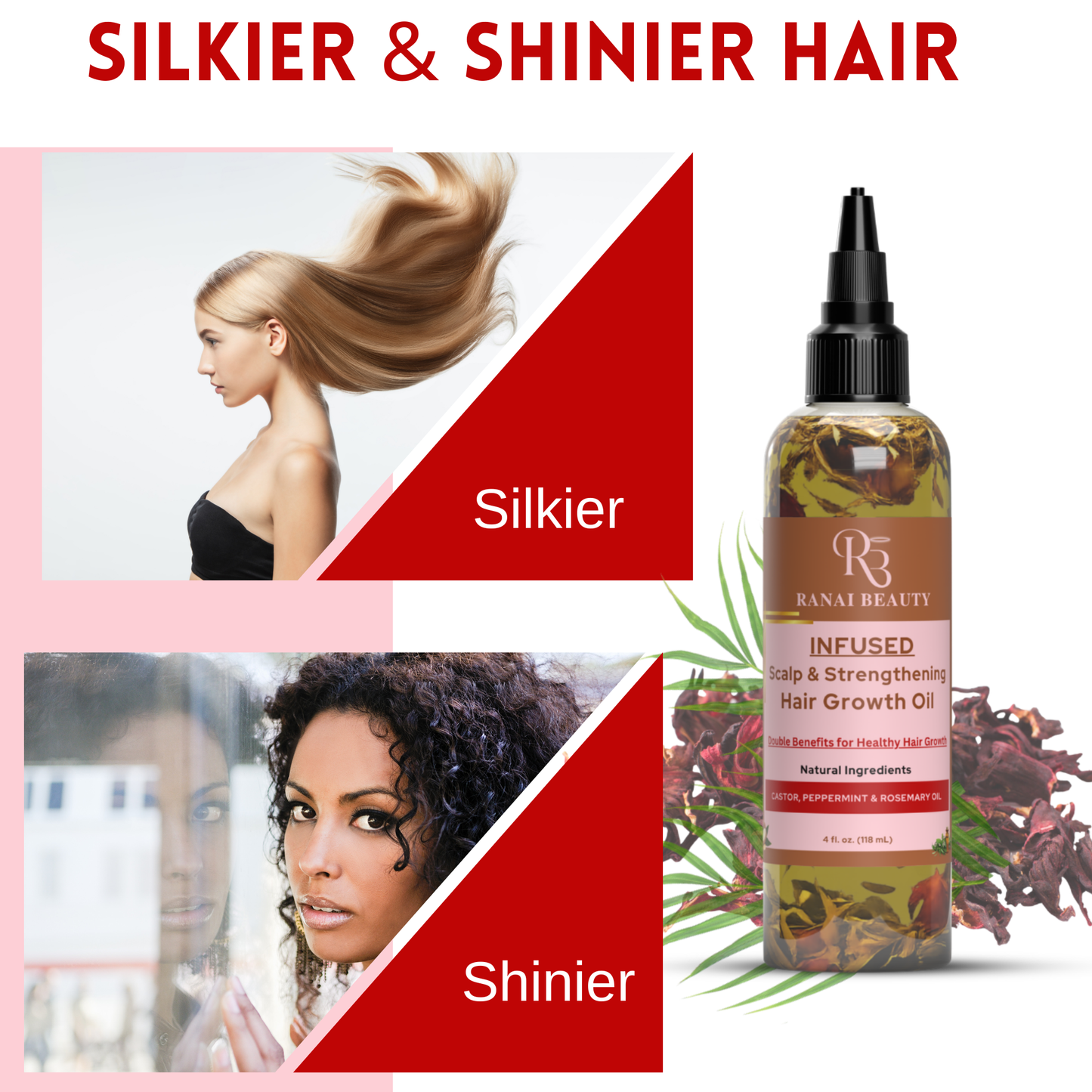 Twin Jumbo INFUSED Scalp & Strengthen Hair Growth Oil | 4 oz