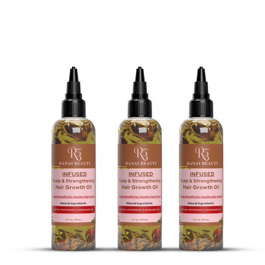 ⭐ Scalp & Strengthen Hair Growth Oil Triple Pack – 3 x 4 oz